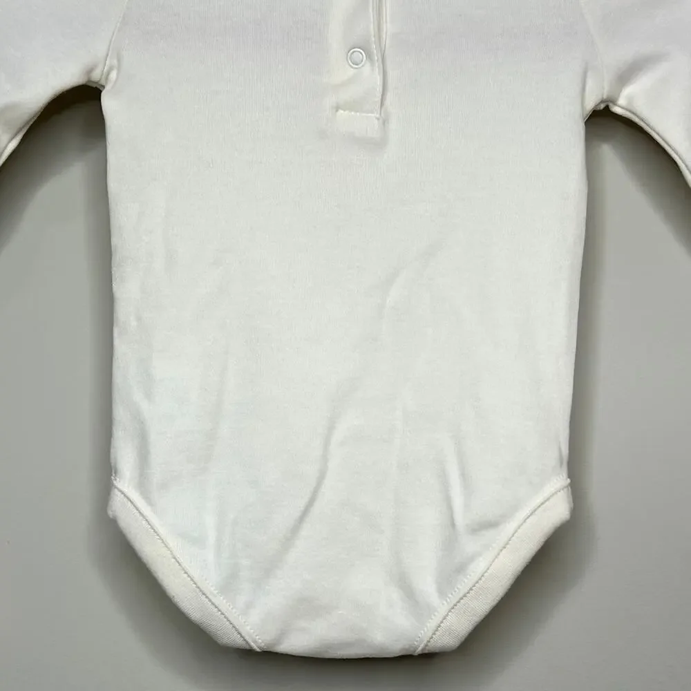 Gymboree Candy Cane Long Sleeve Bodysuit Size 0-3 Mon. NEW Christmas Holiday